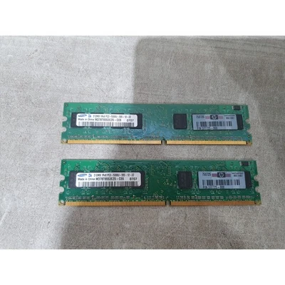 Lot 2 Samsung M378T6553EZS-CE6 Desktop Memory Module 512MB PC2-5300U DDR2 SDRAM - Image 1 of 4