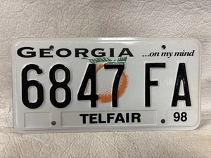 Vintage 1998 Georgia Logging Truck License Plate - Picture 1 of 2