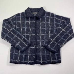 Herman Geist 100% Wool Cardigan Sweater Women’s Petite Large Long Sleeve Button - Picture 1 of 9