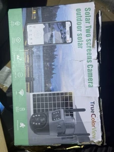 4K Wifi Solar Camera Dual Lens PIR Detection Outdoor Camera CCTV - Picture 1 of 4