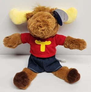 Tommy The Moose Peluche Imbottito Alce Purr-fection di MJC 1992 con Etichetta - Foto 1 di 9