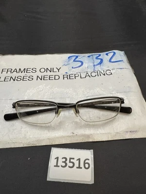 Oakley Caliper Eyeglass Frames Men Chrome OX3097 0448 Half Rim 48-19-135 - Image 1 of 4