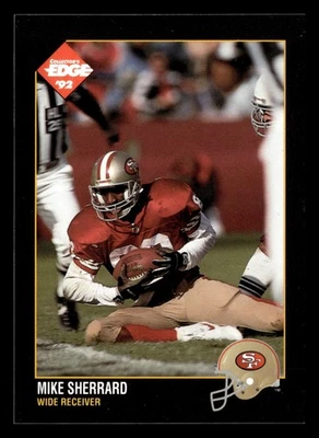 Mike Sherrard 1992 Collector's Edge #217 San Francisco 49ers Football *120E - Image 1 of 2
