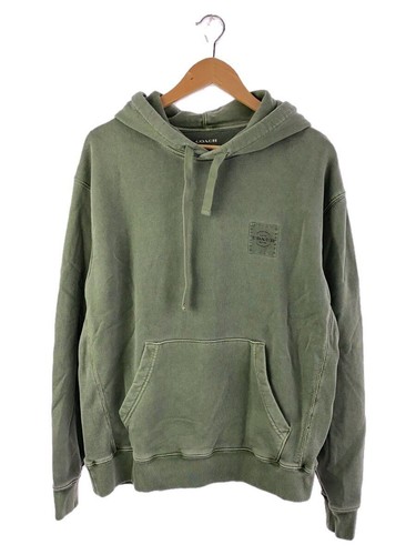 Felpa Coach con cappuccio S cotone verde CF811 usata