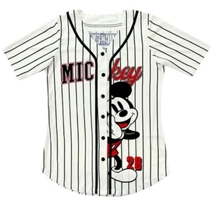 Disney Mickey Mouse Nadelstreifen Baseball Trikot, Jugend Größe Large (12/14) - Bild 1 von 7