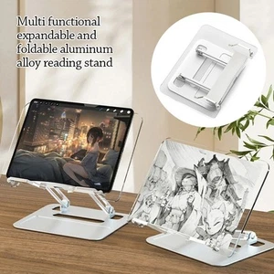 Extendable Reading Stand Foldable Desktop Tablet Stand Desk Reading Holder - Photo 1/15