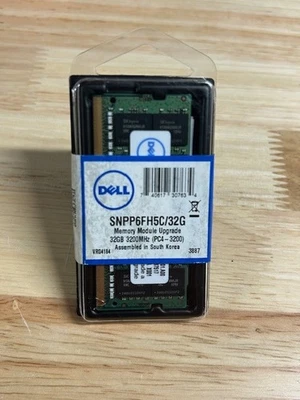 BNIB Dell Memory SNPP6FH5C/32G AB120716 32GB 2Rx8 DDR4 SODIMM 3200MHz RAM - Image 1 of 3