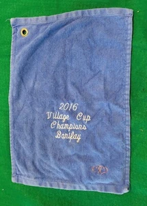 2016 Village Cup Champions Bonifay Blue Golf Towel  /  Good Condition  /  jd1978 - Picture 1 of 5