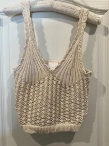 H&M Crochet Knit Tank Top Size Medium Great Condition - Picture 1 of 4