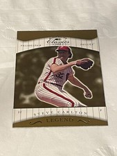 STEVE CARLTON SERIAL /1755 2001 DONRUSS CLASSICS LEGEND 157 PHILLY PHILLIES HOF