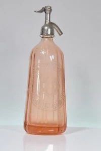 Orange siphon; Brasserie Picarde & Alsacienne Albert. Glass, metal. Around 1930. - Picture 1 of 12