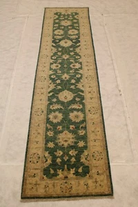 2 Fuß 9 Zoll x 11 Fuß 8 Zoll Fuß Pakistan Oushak pflanzlich gefärbt Wolle handgeknüpft Läufer - Bild 1 von 9