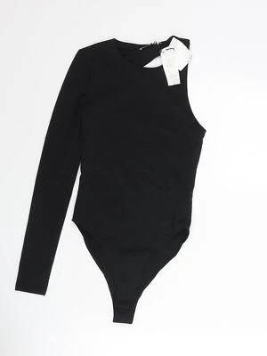 Body de poliamida negro de Zara para mujer de una pieza talla S a presión - corte trasero Foto 1 de 4