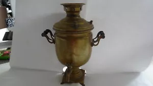 "Sehr seltener antiker Alexander Imperial kleiner russischer Messingsamowar 11" - Bild 1 von 12