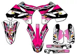 Kit de gráficos YZ 125 MAYHEM 2005-2007 rosa Senge compatible con Yamaha - Imagen 1 de 10