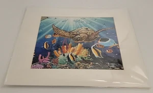 Kimo Studios Art Print Sea Turtle Hawaii - Picture 1 of 3