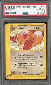 2002 Pokemon Expedition #45 Fearow PSA 10 Gem Mint - Picture 1 of 2
