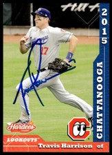 2015 Grandstand Chattanooga Lookouts Travis Harrison Auto #17 Signed