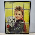 Vtg  No. 2605 Puppy Child Frame Tray Inlay Picture Puzzle Whitman Publishing Co
