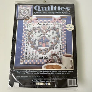 Vintage Neu in Verpackung Dimensions 1994 Quilties Quick & Easy Mini Quilt Kit 72160 14”x14” - Bild 1 von 6