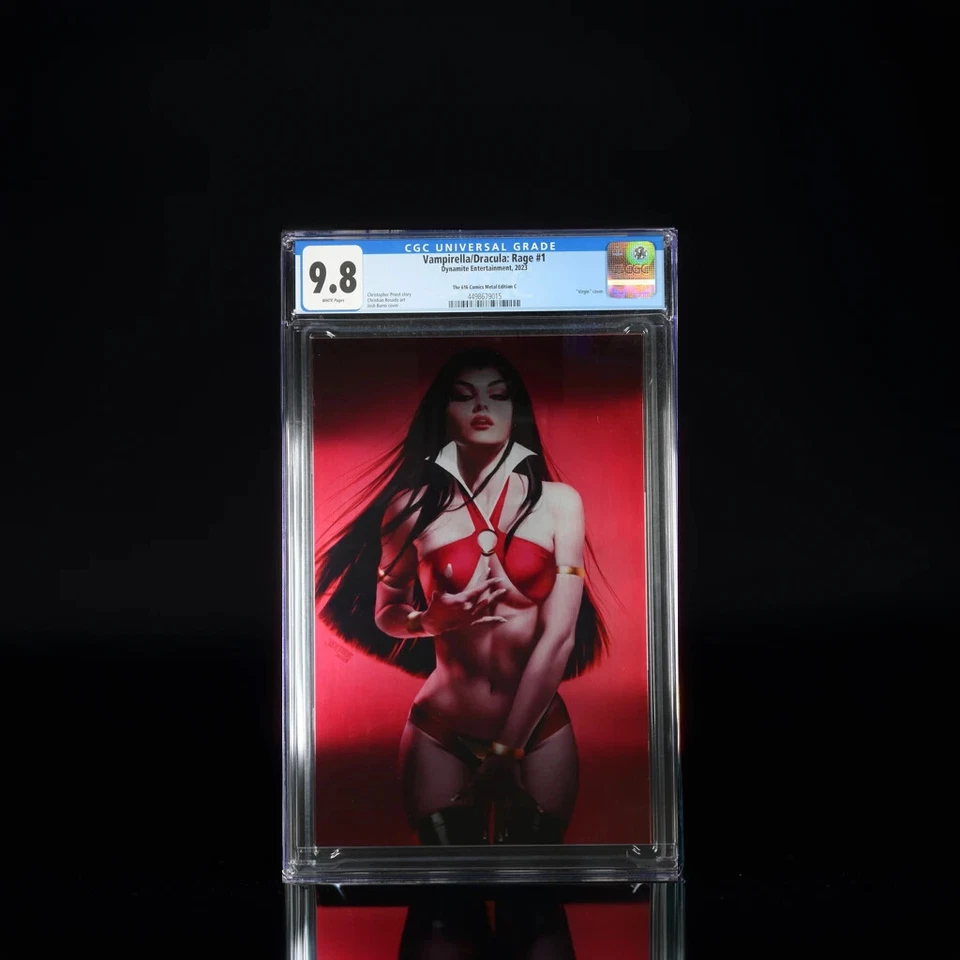 Vampirella/Drácula: Rage #1 The 616 Comics Metal Edition C CGC 9.8 (2023) Foto 1 de 2