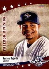 2017 Atlantic League All-Stars Choice #44 Isaias Tejeda Dominican Republic Card