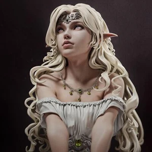 1:12 Elf Princess | Resin Garage Kit Sculpture Anime Video Game Fan Art Statue | - Picture 1 of 9