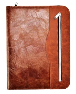 Soft Touch A4 Conference Folder Business Portfolio with Calculator & Pad - Brown - Picture 1 of 6