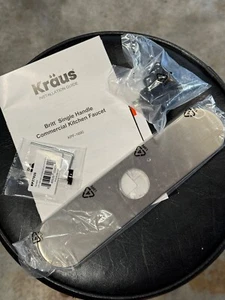 S/S Faucet Trim Plate Kraus KP27184-SFS KPF-1690 Single Hole Escutcheon - Picture 1 of 2
