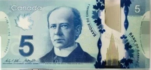 2016 5 Canadian Dollars Banknote.5 Canada CAD Polymer Uncirculated Note.5 Dollar - Bild 1 von 2