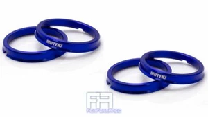 4pc Aluminum **Blue** Muteki Hub Centric Ring 72-64, OD = 72.5mm to ID = 64.1mm - Picture 1 of 4