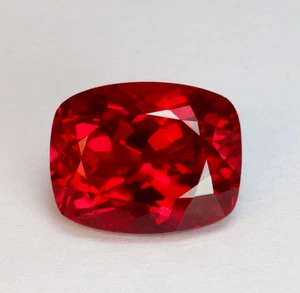 6.95 Ct Natural Red Ruby Cushion Cut Certified Loose Gemstone Free Shipping+Gift - Picture 1 of 8