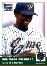 2005 Eugene Emeralds Grandstand #10 Santiago Guerrero Dominican Republic DR Card