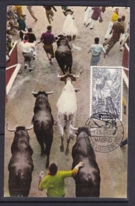 1960 - España - Edifil 1256 - Tarjeta Postal - Fiesta Nacional - Tauromaquia - Imagen 1 de 2