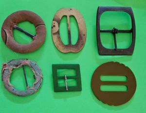 Lot 6 Antique Woman's Belt Buckles - Picture 1 of 7