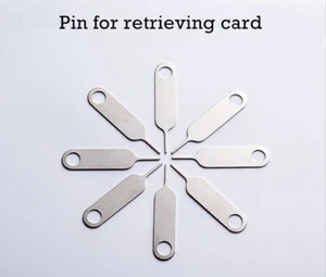 10 x Sim Eject Mobile Phone Pin Sim Card Tray Ejector Card Needle Removal Pin - Picture 1 of 6