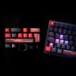 ROG PBT 5 Face Dye-Sub Keycaps 13-Key - Picture 1 of 6