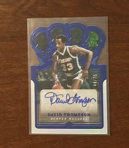 2021-22 Crown Royale David Thompson AUTO BLUE 44/75 CA-DTH - Picture 1 of 2