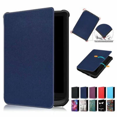 Folio Leather Stand Smart Case Cover For PocketBook Touch Lux 4/5 HD3 627 632 - Image 1 of 4