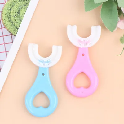 Baby Toothbrush Children Teeth Oral Care Cleaning Brush Silicone Baby Toothb_ha • 2.87$