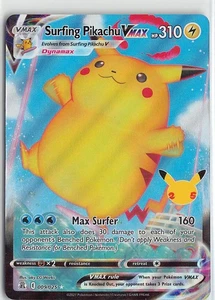 Pokemon Celebraciones Surfing Pikachu VMAX Lámina Ultra Rara #9 - Imagen 1 de 2