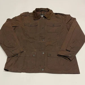 Crane Wax Jacket Mens Unisex Womens M Brown Country Barn Coat Waxed Hunting - Picture 1 of 12