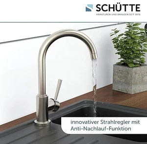 NEU in OVP Design-Spültischarmatur 360°  CORNWALL Niederdruck silber Edelstahl - Bild 1 von 5