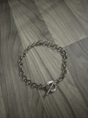 Gargantilla Marc Jacobs Rolo cadena plata cierre palanca Foto 1 de 4