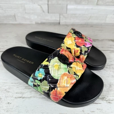 TOBOGANES PISCINA KURT GEIGER LONDRES MEENA ACOLCHADO FLORAL ÁGUILA NUEVO Talla 38.5 Foto 1 de 4