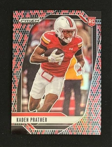 Estuche de draft Panini Prizm 2025 Hit SP Kaden Prather piel de serpiente novato Maryland - Imagen 1 de 2