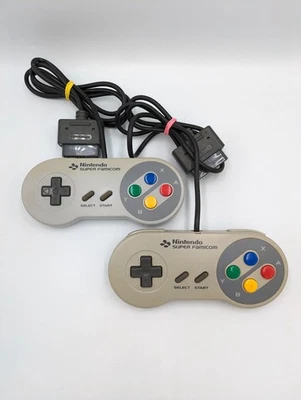 Nintendo Super Famicom 2 Controllers NES Authentic Official Controller Pads - Image 1 of 3