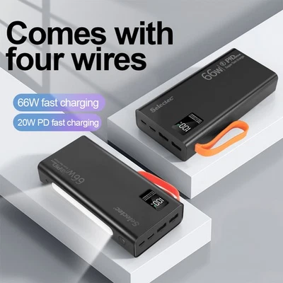 50000mAh Power Bank 66W USB C Schnellladegerät Externer Batterie Ladegerät DHL - Bild 1 von 4