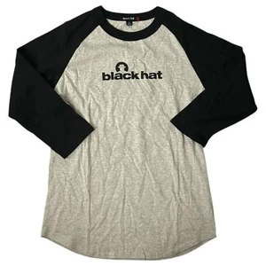 Camiseta de béisbol raglán Infosec convención ciberseguridad hacker sombrero negro pequeña - Imagen 1 de 3