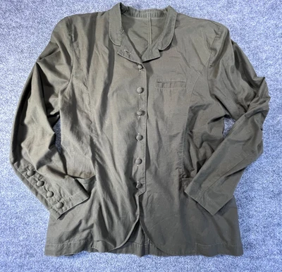 Camisa Blazer Vintage MONDI Verde Botón Mujer EU 40 / US 10-12 Hecha en Alemania Foto 1 de 4